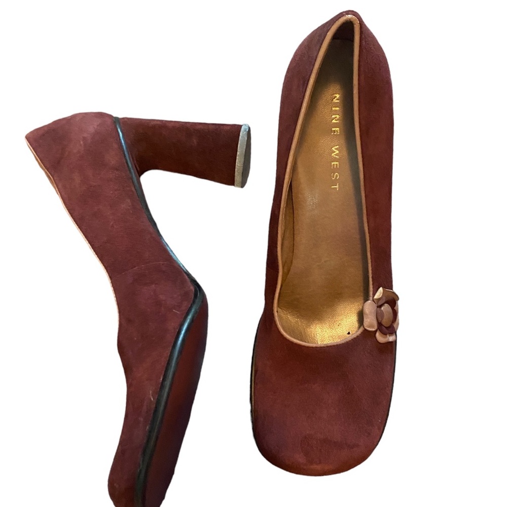 Wine Nine West Heels